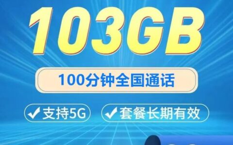 联通流量王纯享版 30元103G全国通用流量+100分钟全国通话，可办理副卡
