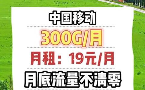 中国移动19元300g是真的吗？