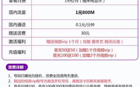 电信大王卡日租卡一元一g，流量超便宜