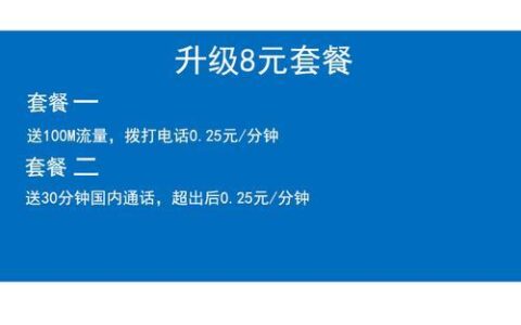 移动月租最低的卡，8元月租即可保号