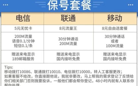 电信风铃卡：29元180G流量+100分钟，高性价比神卡回归