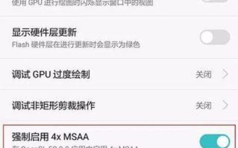 强制启用4xmsaa：提高画质还是降低性能？