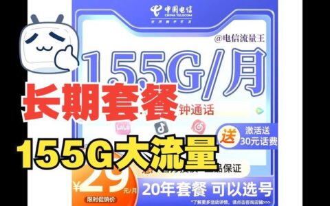 广东流量王超享版：月租30元，享90G流量+100分钟语音
