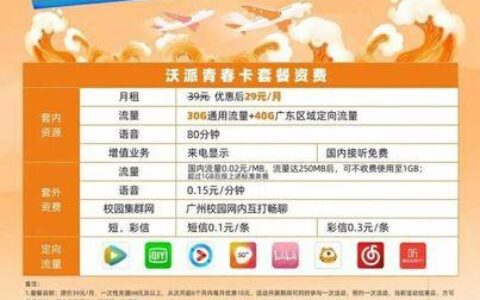 联通臻享卡：流量多、价格实惠，适合日常上网