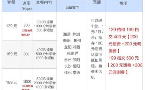 湖北移动宽带收费标准2023年最新整理