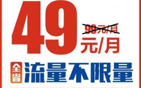 电信99元不限量套餐，性价比之选