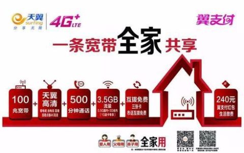 电信跨省宽带：一人付费，全家用