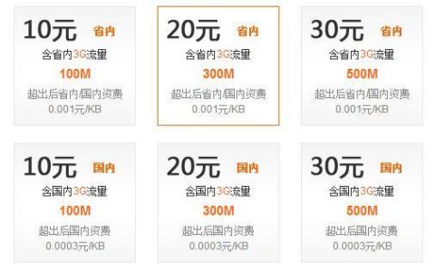 10元GPRS套餐，性价比之选