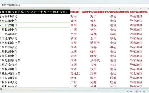 查询号码归属运营商：快速识别手机号码信息