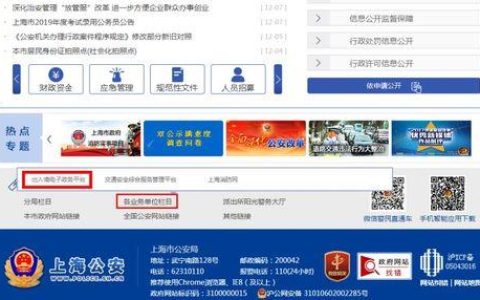 上海出入境电子政务平台：一站式办理出入境业务