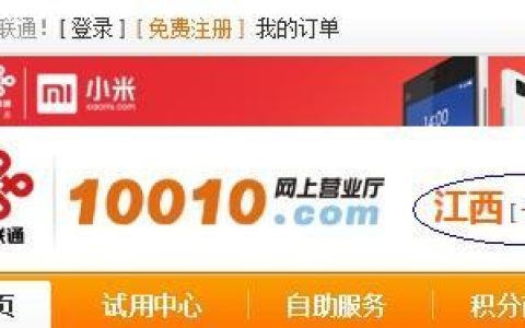 10010网站：中国联通网上营业厅