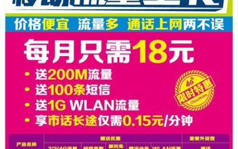 霸王移动流量卡：满足你对流量的一切需求