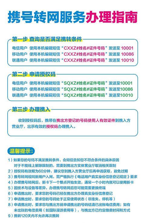 联通卡转电信：携号转网流程及注意事项