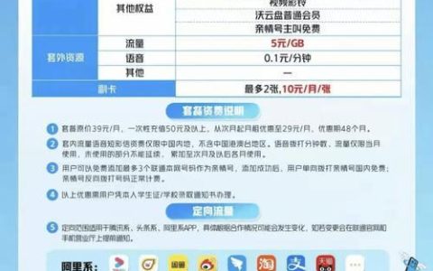 联通流量卡套餐：满足你不同需求的选择