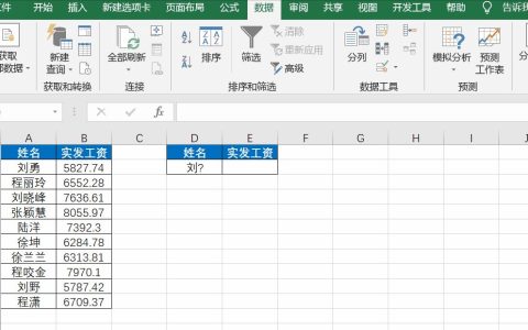 如何在一张表格中筛选出部分信息