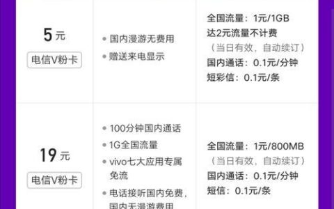 V粉卡电信办理：30GB免流量，低价高性价比！