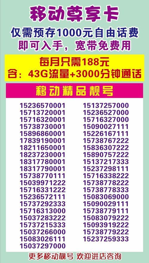 移动号码新号：开启便捷通信新生活