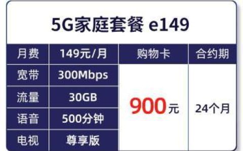 电信149元宽带套餐介绍：性价比高，适合家庭使用