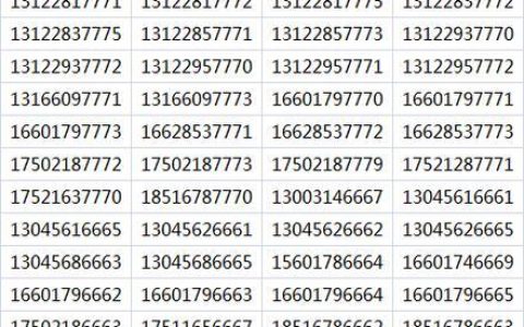 180手机号靓号大全：彰显个性，引领潮流