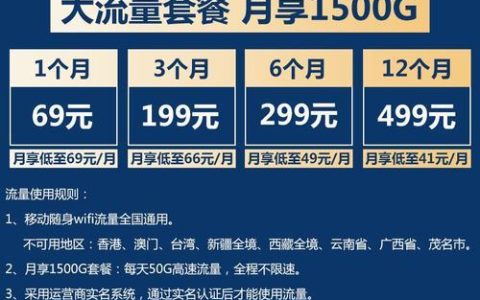 随身WiFi流量卡推荐：告别流量焦虑，畅享极速网络