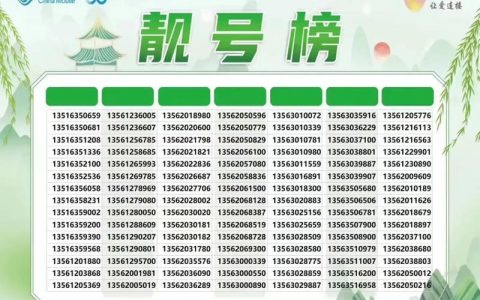 泉州移动选号：靓号攻略，助您轻松挑选心仪号码！